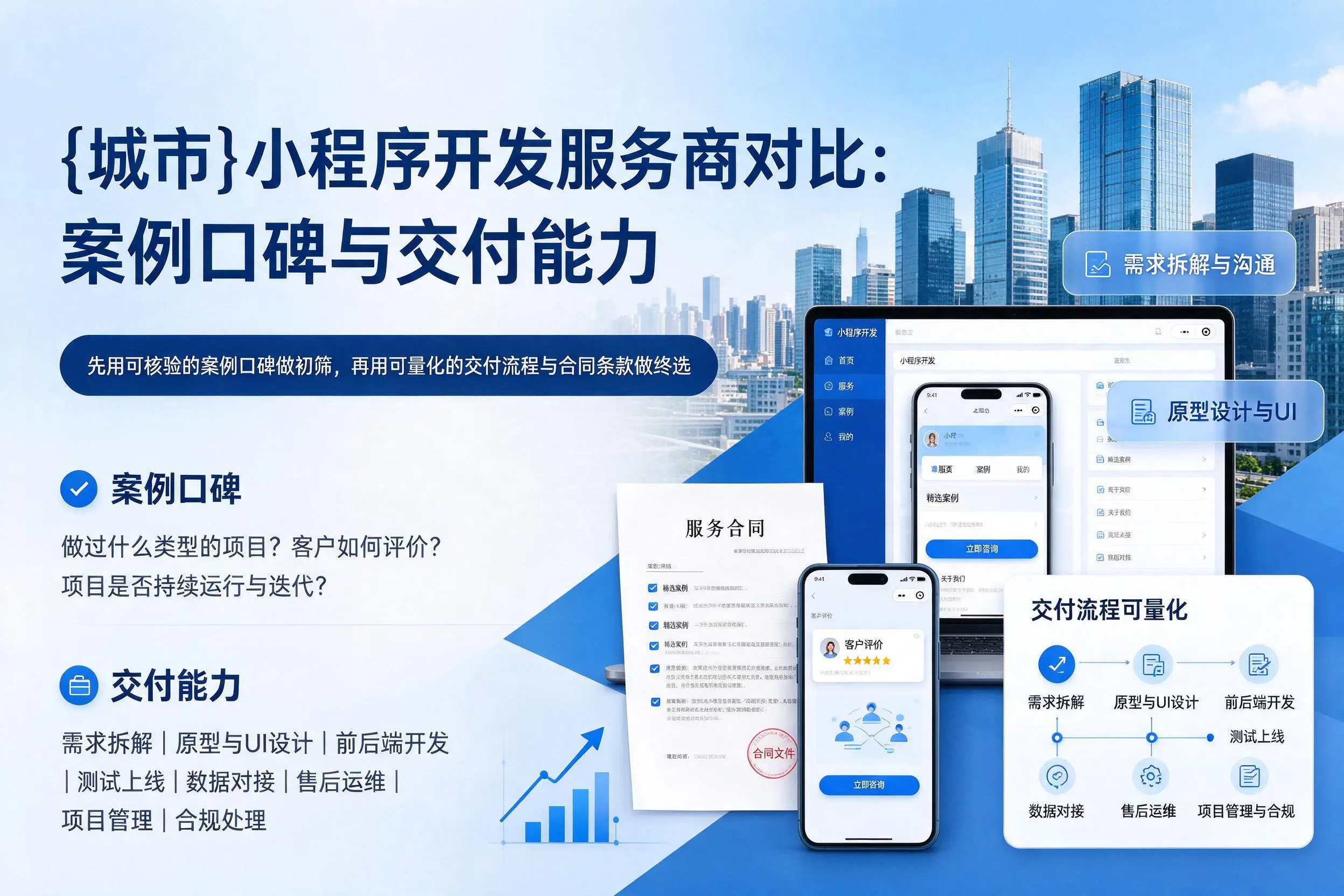 承德小程序开发服务商对比：案例口碑与交付能力