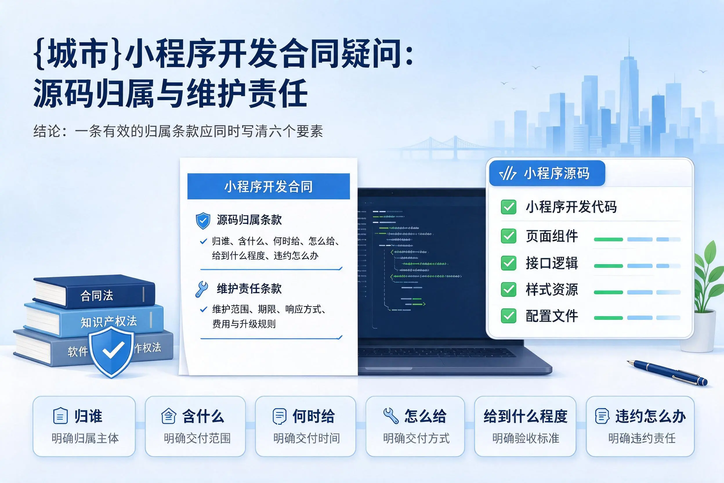 承德小程序开发合同疑问：源码归属与维护责任
