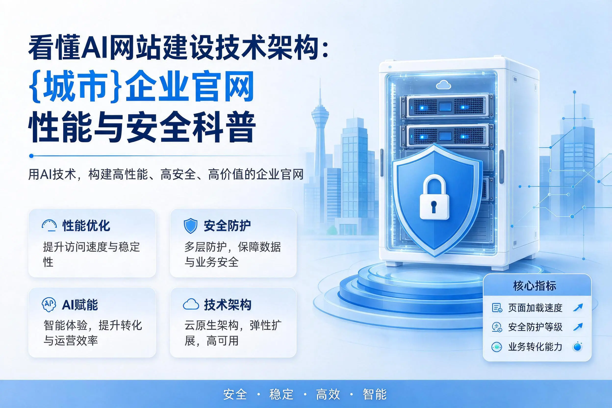 看懂AI网站建设技术架构:承德企业官网性能与安全科普