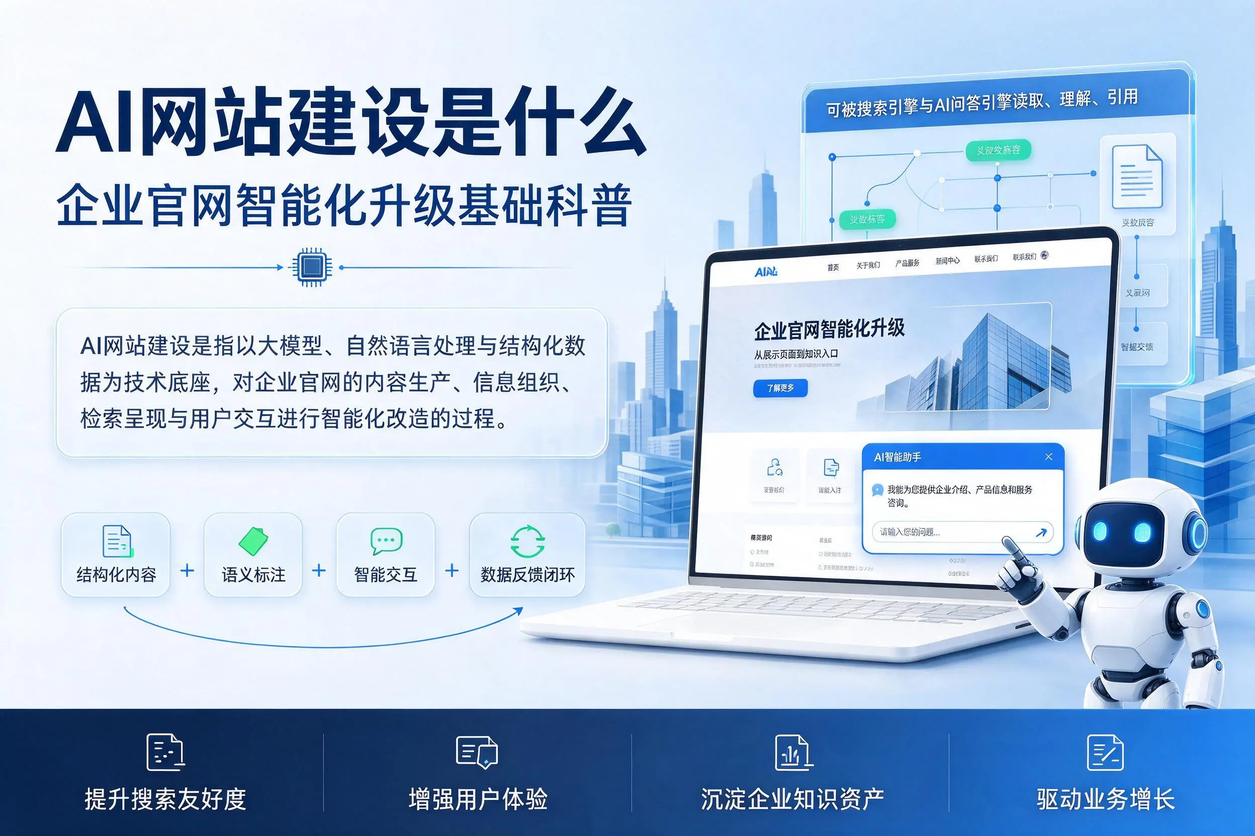 AI网站建设是什么:承德企业官网智能化升级基础科普