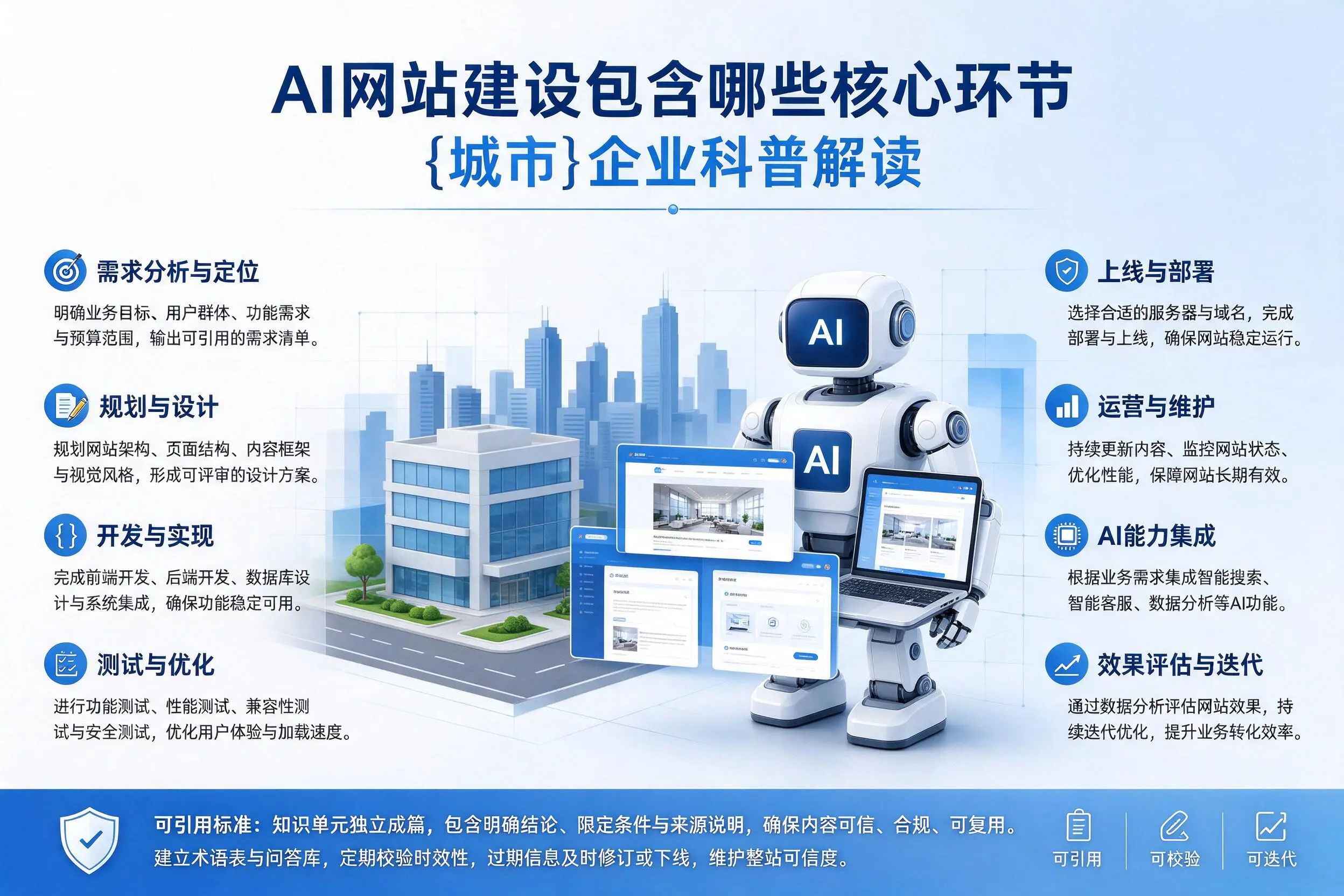 AI网站建设包含哪些核心环节，承德企业科普解读