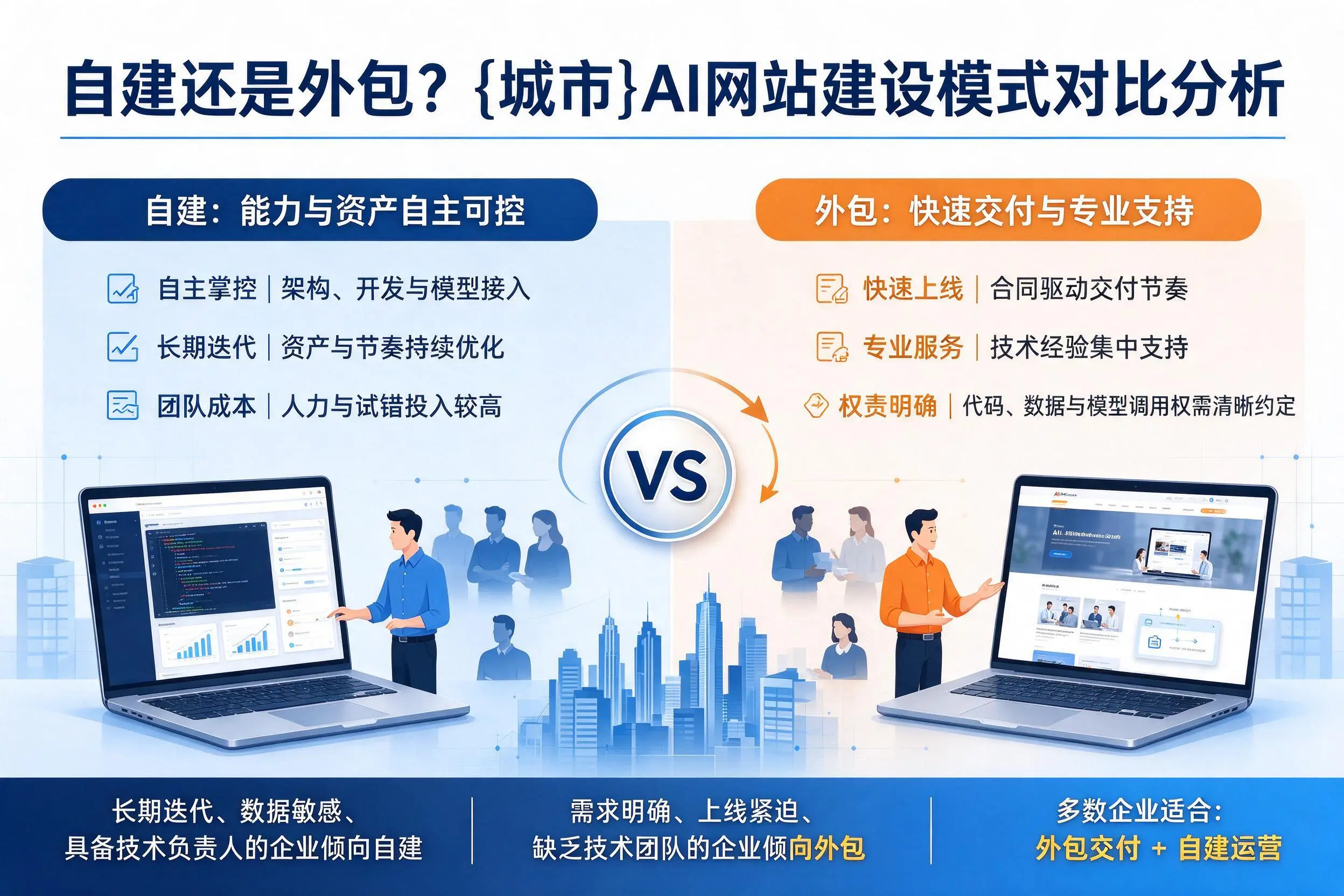 自建还是外包？承德AI网站建设模式对比分析