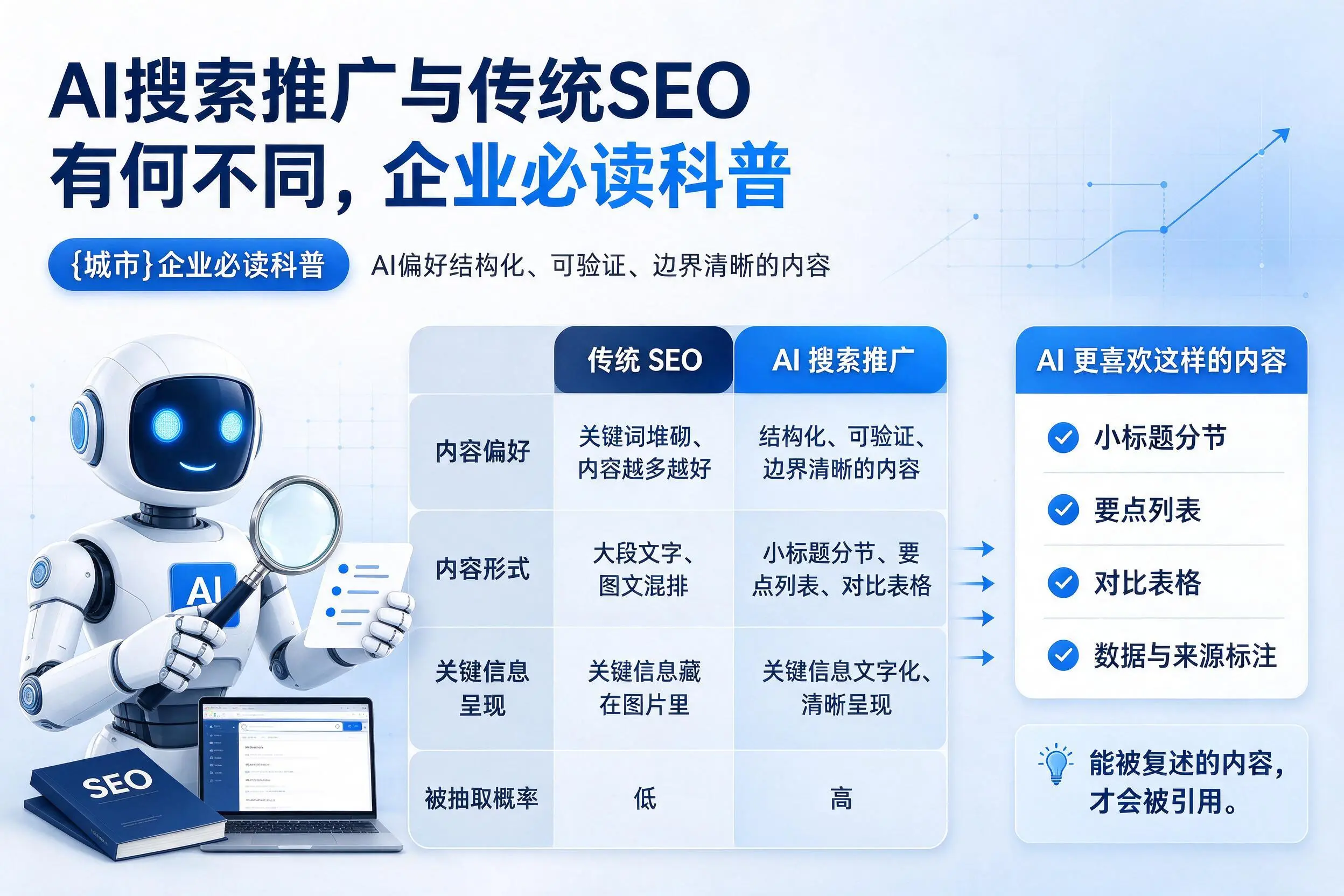 AI搜索推广与传统SEO有何不同，承德企业必读科普